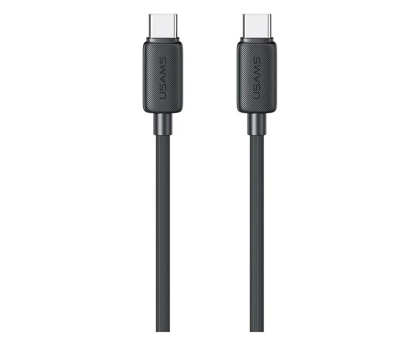 Kabel USAMS Kabel US-SJ691 60W USB-C do USB-C 1m czarny